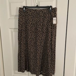 Old Navy Cheetah Midi Skirt